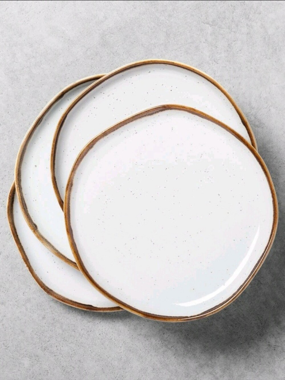 Hearth & Hand with Magnolia 4 pack Reactive Glaze Stoneware Salad Plate 8.5"